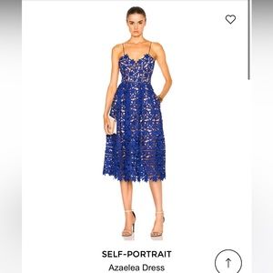 Self-portrait azaelea cobalt blue dress. UK size 10/US 6